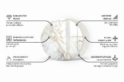 Plateau pour table Mosaïques décoratives avec détails