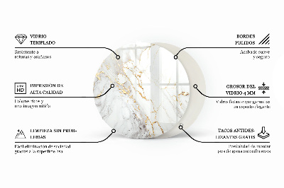 Plateau pour table Mosaïques décoratives avec détails