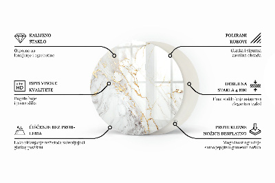 Plateau pour table Mosaïques décoratives avec détails