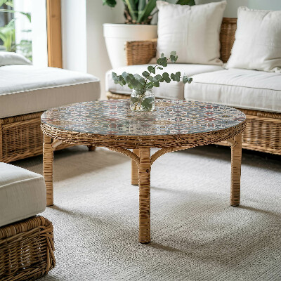 Plateau pour table Mosaïques décoratives avec détails