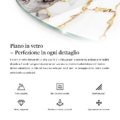 Plateau pour table Mosaïques décoratives avec détails