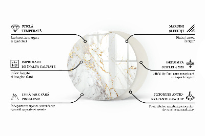 Plateau pour table Mosaïques décoratives avec détails
