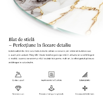 Plateau pour table Mosaïques décoratives avec détails