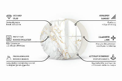 Plateau pour table Marbre aux veines délicates