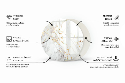 Plateau pour table Marbre aux veines délicates