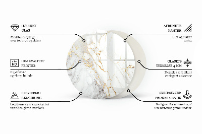 Plateau pour table Marbre aux veines délicates