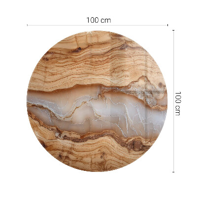 Plateau pour table Le bois en harmonie avec la résine