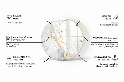 Plateau pour table Les veines du marbre dans la conception