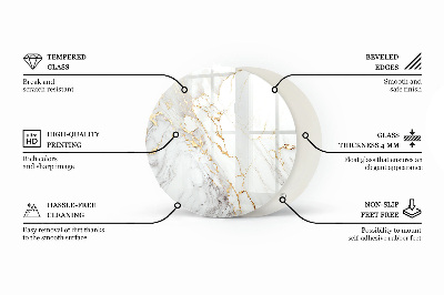 Plateau pour table Motif marbré élégant