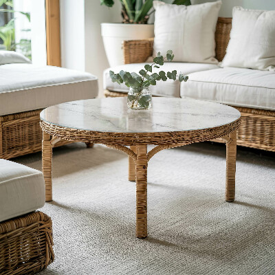 Plateau pour table Motif imitant le marbre