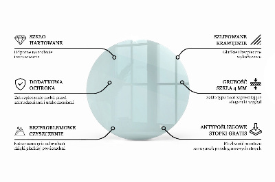 Plateau table ronde transparent
