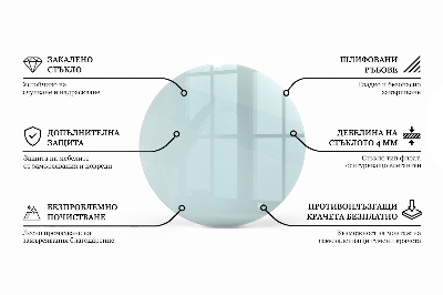 Plateau table ronde transparent