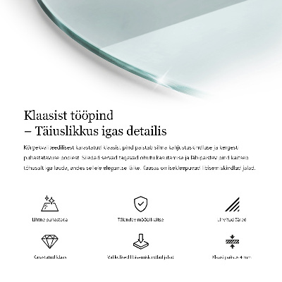 Plateau table ronde transparent