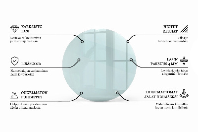 Plateau table ronde transparent