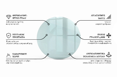 Plateau table ronde transparent
