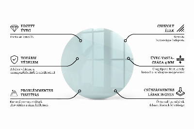 Plateau table ronde transparent