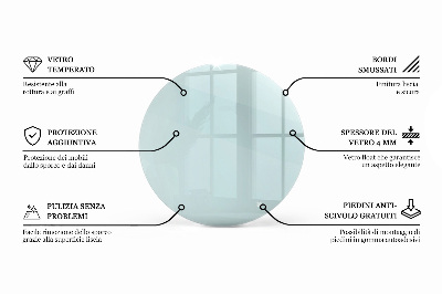 Plateau table ronde transparent