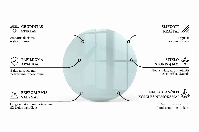 Plateau table ronde transparent