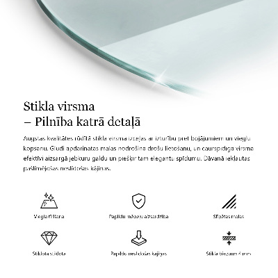 Plateau table ronde transparent