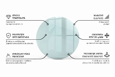 Plateau table ronde transparent