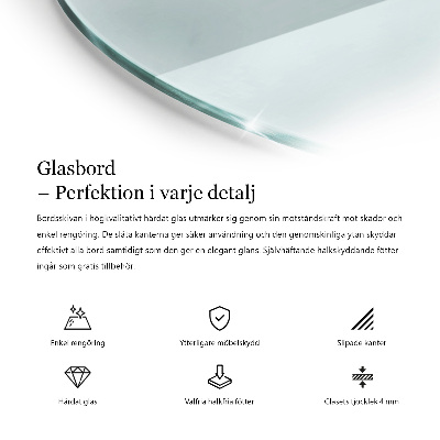 Plateau table ronde transparent