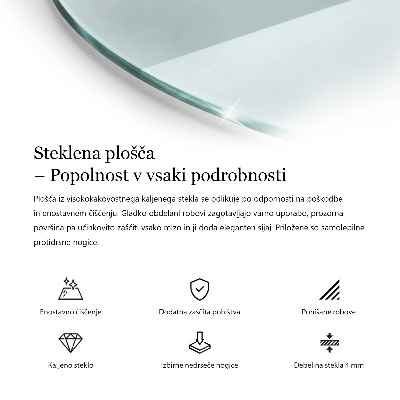 Plateau table ronde transparent