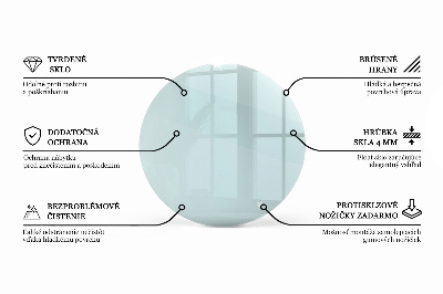 Plateau table ronde transparent