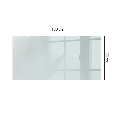 Plateau de table rectangulaire transparent