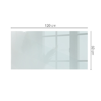 Plateau de table rectangulaire transparent