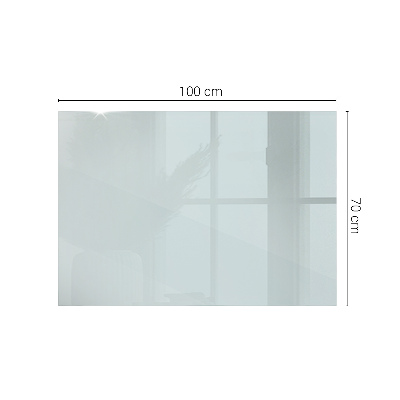 Plateau de table rectangulaire transparent