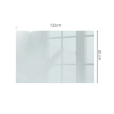 Plateau de table rectangulaire transparent