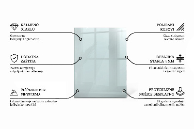 Plateau de table rectangulaire transparent