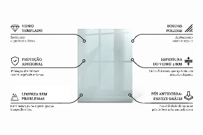 Plateau de table rectangulaire transparent