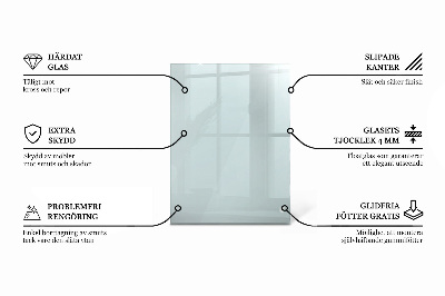 Plateau de table rectangulaire transparent