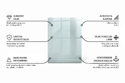 Plateau de table rectangulaire transparent
