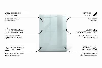 Plateau de table rectangulaire transparent