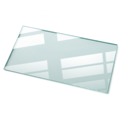 Plateau de table rectangulaire transparent