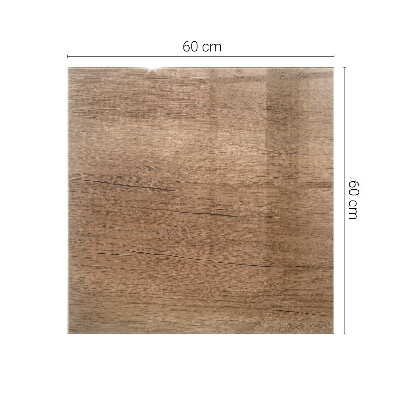 Plateau en verre Motif avec texture bois