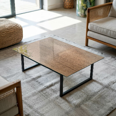 Plateau en verre Motif avec texture bois