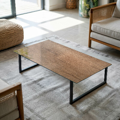 Plateau en verre Motif avec texture bois