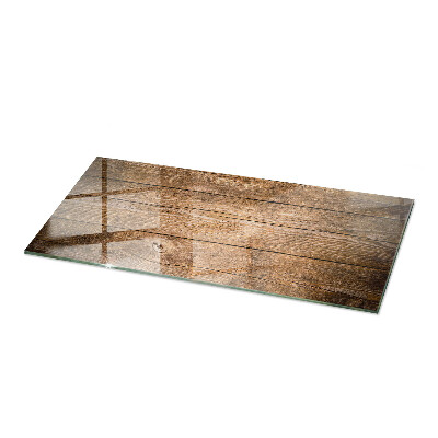 Plateau en verre Planches de style naturel