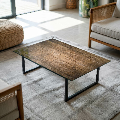 Plateau en verre Planches de style naturel