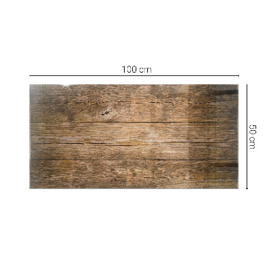 Plateau en verre Planches de style naturel
