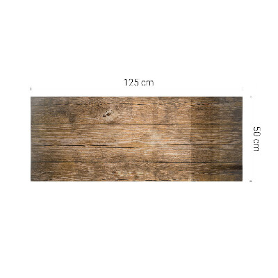 Plateau en verre Planches de style naturel