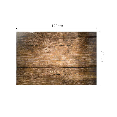 Plateau en verre Planches de style naturel