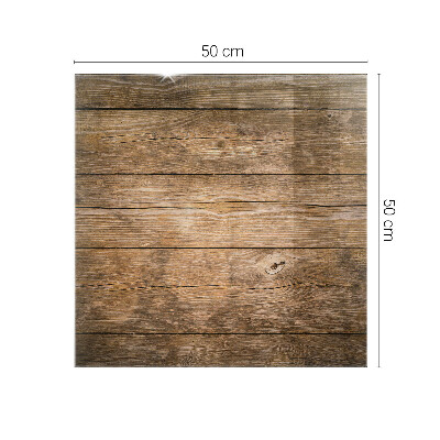 Plateau en verre Planches de style naturel