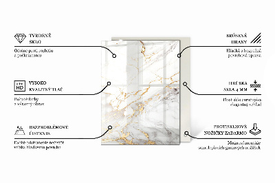 Plateau en verre Planches de style naturel