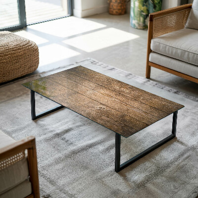 Plateau en verre Planches de style naturel