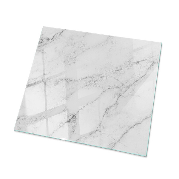 Plateau en verre Motif en marbre sur la surface