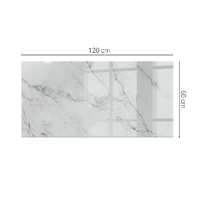Plateau en verre Motif en marbre sur la surface